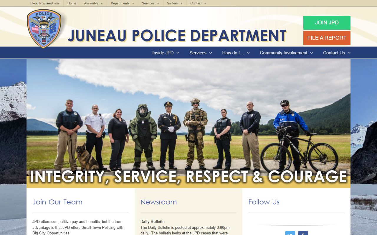 Juneau Police Department website